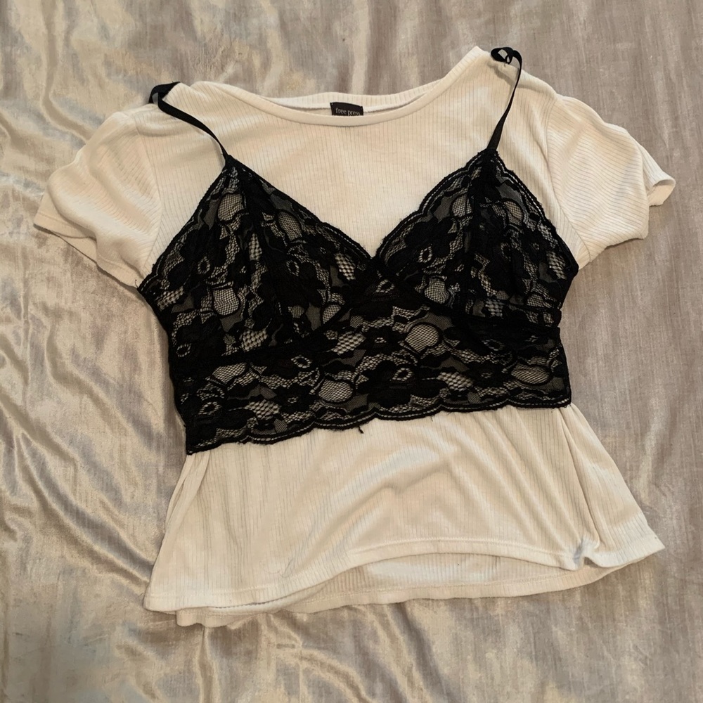 Lace tank and t shirt